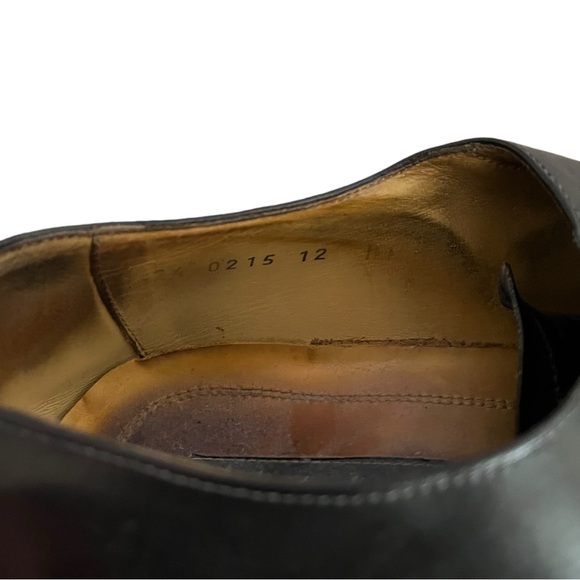 Johnston & Murphy Mens 12 Black Leather‎ Oxford Dress Shoes 24 0215 main image 4